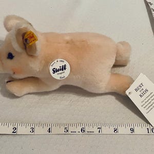 Vintage Steiff Pig - Etsy
