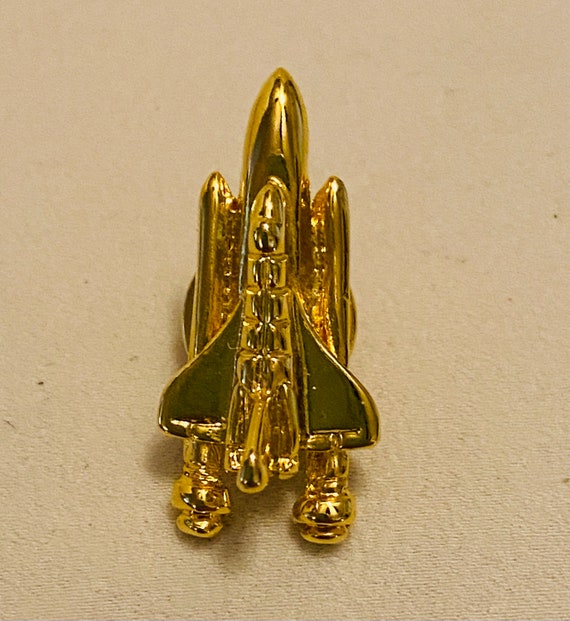 Space Rocket Ship Pin. No markings, just a cool l… - image 1