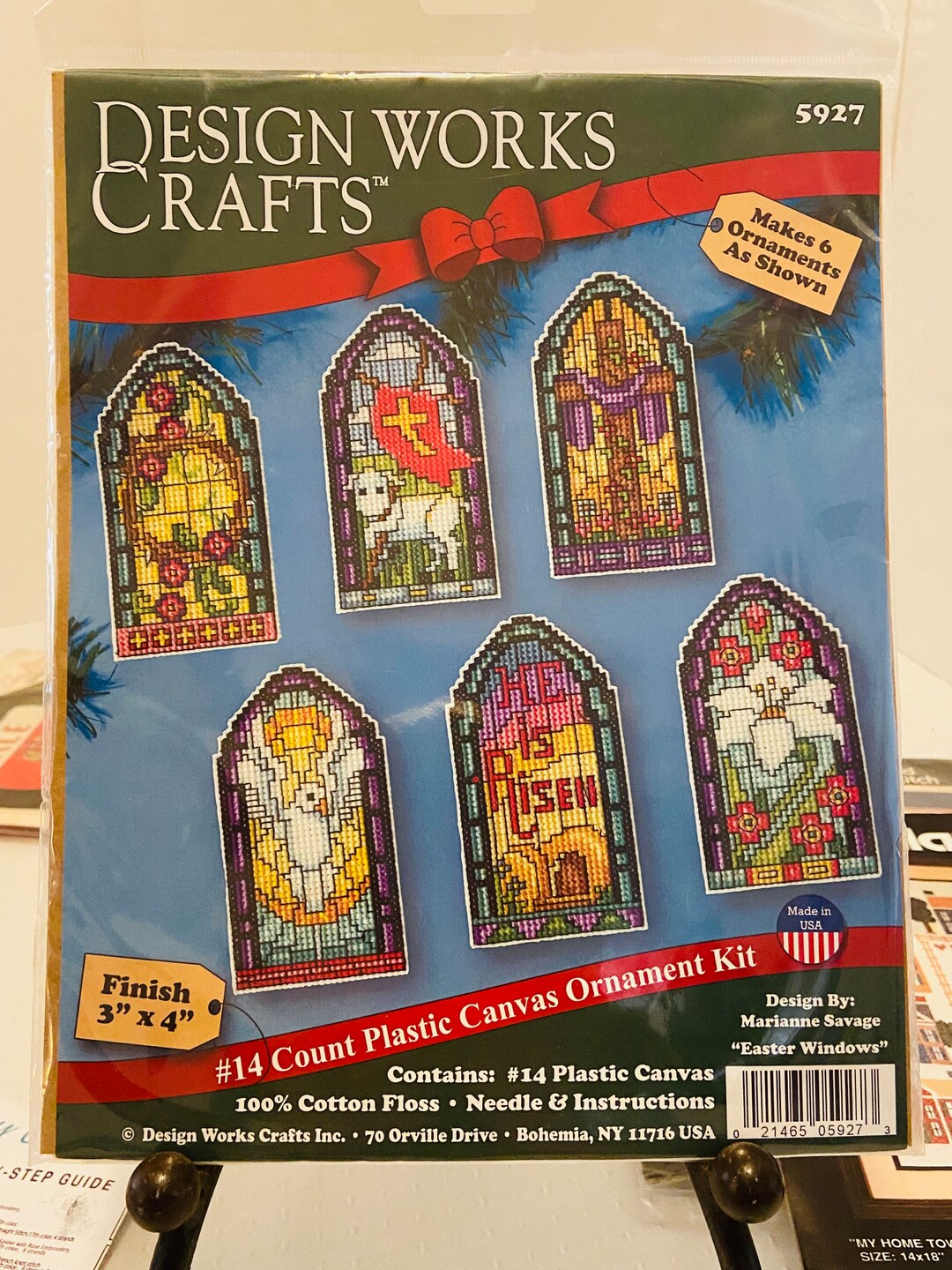 Design Works Crafteaster Windows. Plastic Canvas Needlepoint Kit Etsy