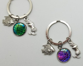 Mermaid Key Chain | Key Chain Accessories Mermaid |  Mermaid Accessories | Fish Accessories | Gifts, SassyCharmsBoutique
