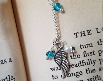 Angel Wing Bookmark | Silver Bookmark | Book Accessory Angel Bookmark | Angel Accessory | Gifts, SassyCharmsBoutique