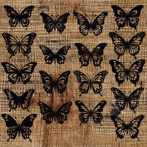 Premium Butterfly SVG Collection - 36 Unique Designs for Cricut & Silhouette - Butterfly Clipart and Cutting Files in dxf, png, eps, svg