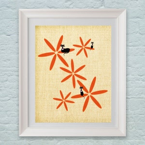 Digital Art Print  &quot;Olivia meets her friends&quot;