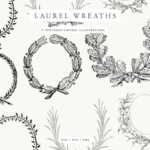 Handcrafted Floral Wreath SVG and PNG Designs - Victorian Downloadable Design Assets