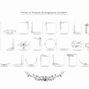 Rustic Nature Line Art SVG and PNG Pack, Vintage Botanical ...