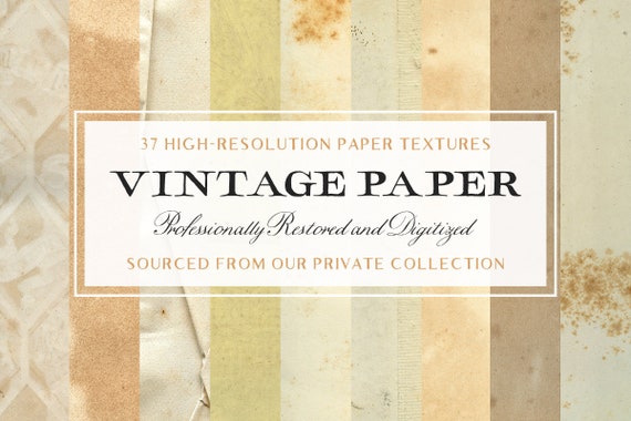37 Vintage Paper Textures Super High Resolution Textured Jpg Etsy