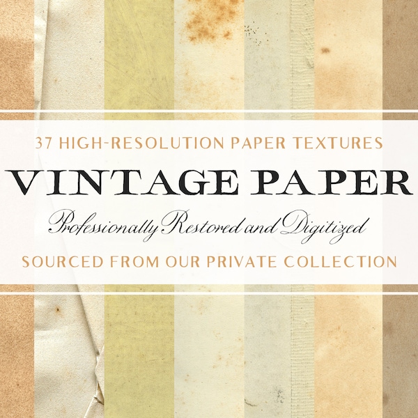 37 Vintage Paper Textures (Super High Resolution Textured JPG Backgrounds!)