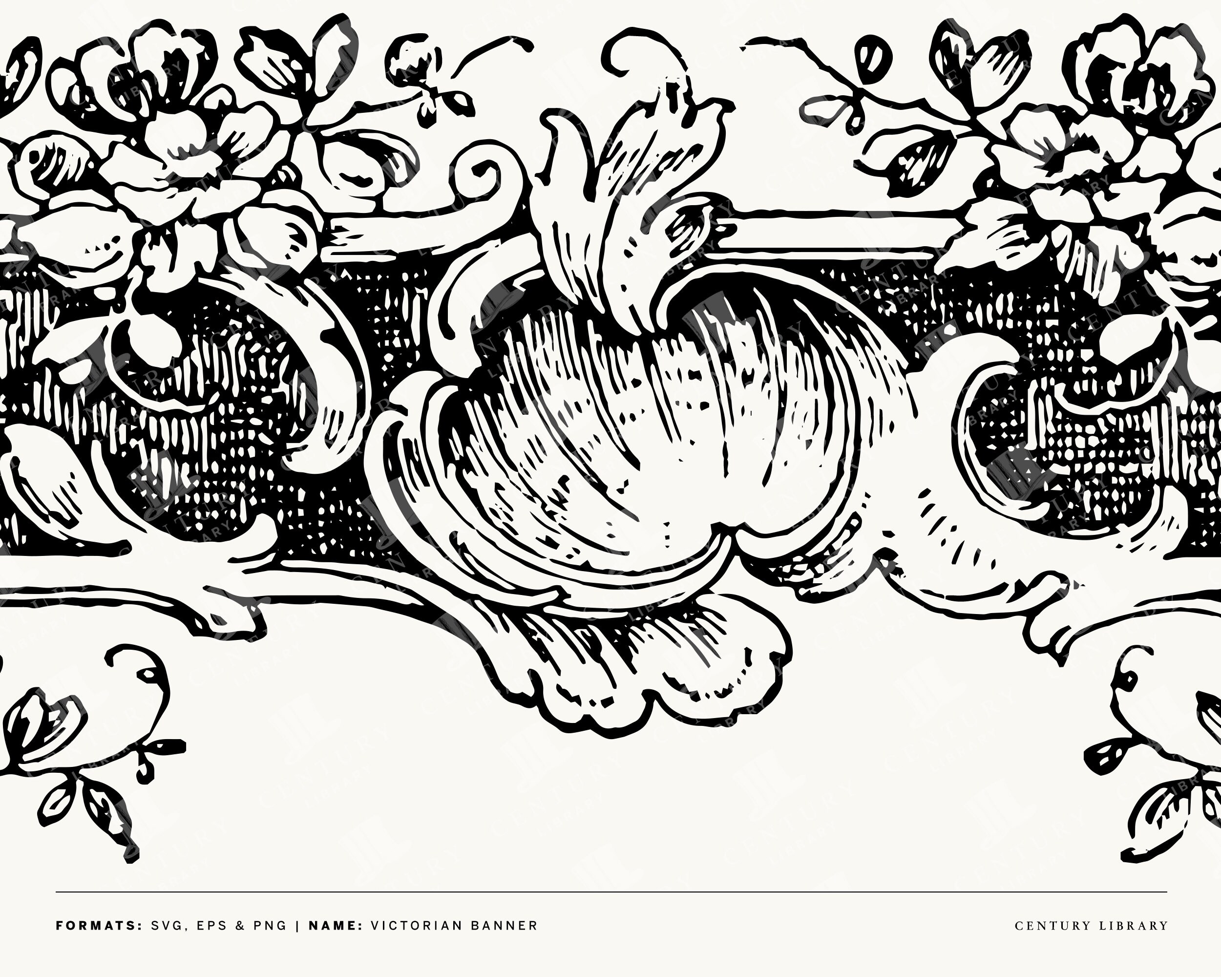 Vintage Victorian Label Templates and Design Assets in PNG, SVG, and