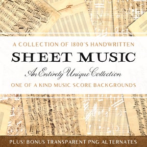 Vintage Sheet Music Textures, High Resolution Texture, Transparent PNG Backgrounds, Music Graphics, Old Musical Background