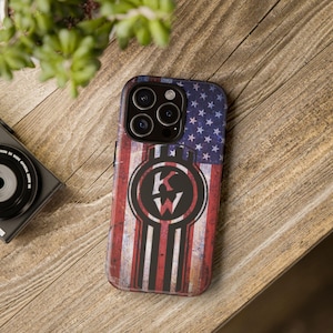 Rugged Patriotic Kenworth Phone Case: Celebrate Your American Spirit Everywhere!
