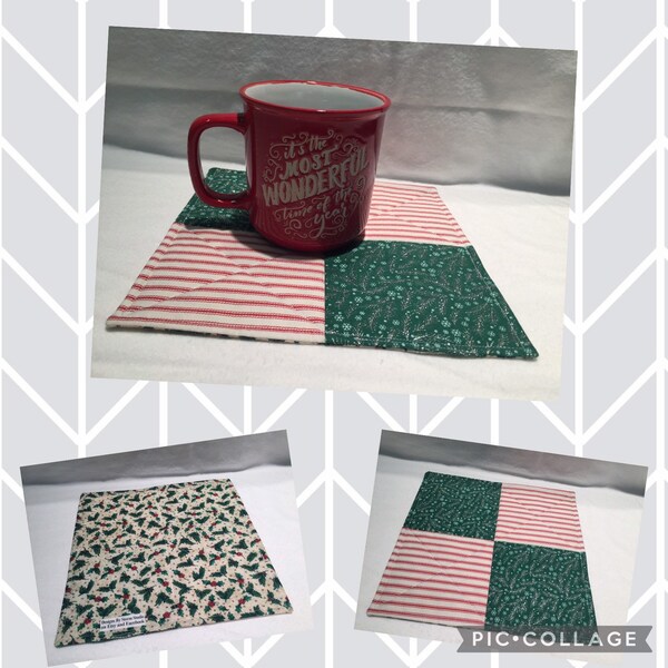 Quilted Mug Rug - Etsy