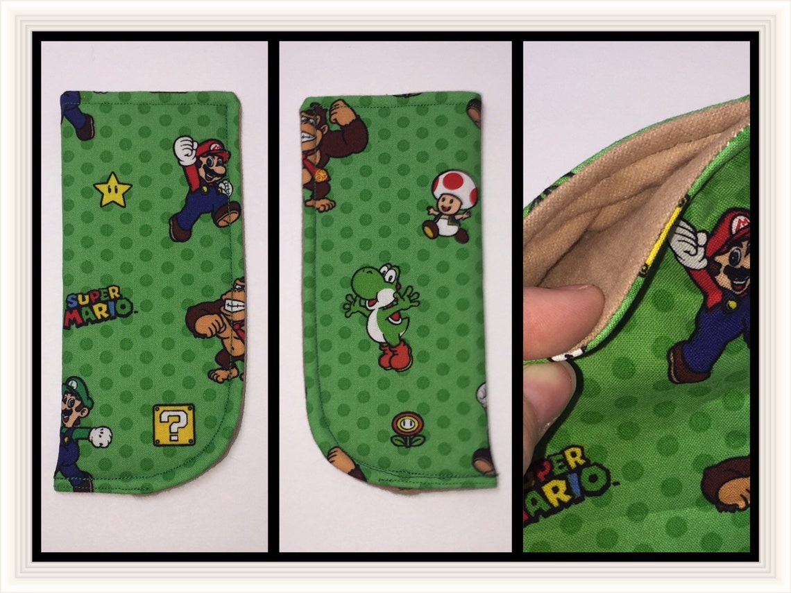 Super Mario, Padded Eye Glass Case, Sleeve Protector, Video Games