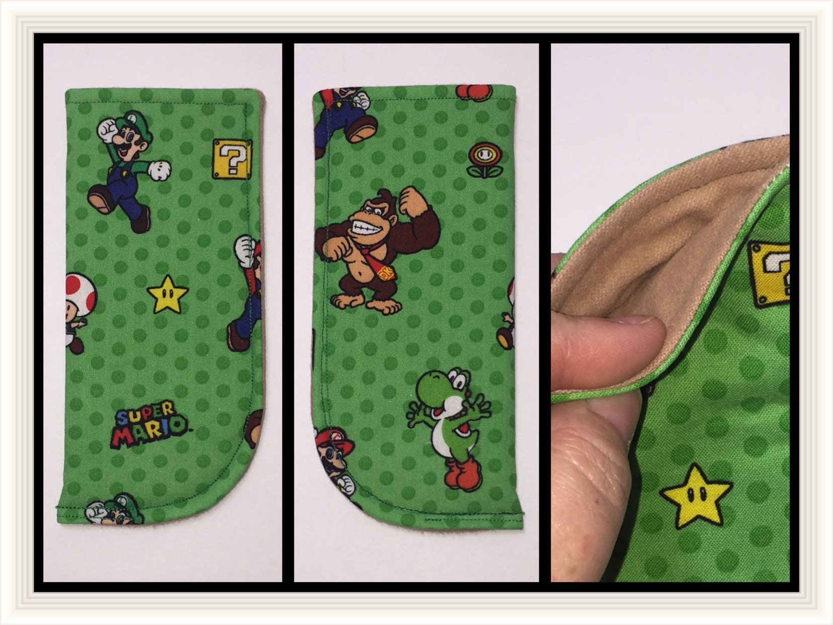 Super Mario, Padded Eye Glass Case, Sleeve Protector, Video Games
