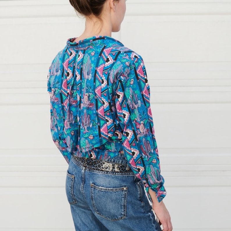 Geometric Cactus Blouse