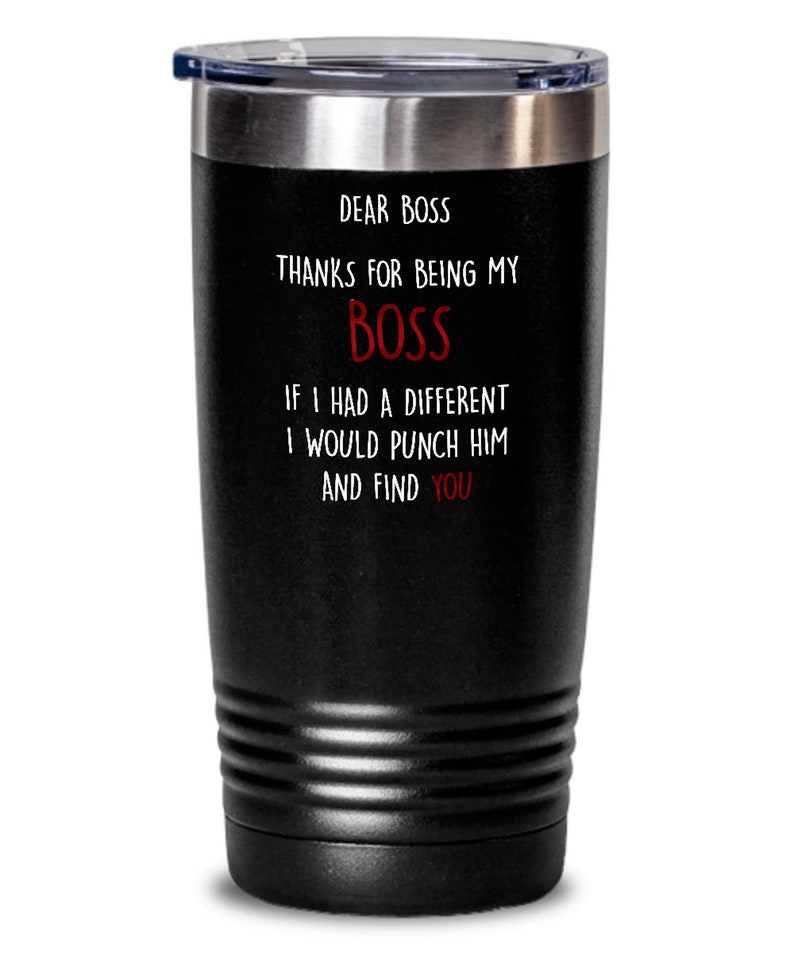 Boss Tumbler 20ozdear Boss Thanks for Being My Boss If Etsy