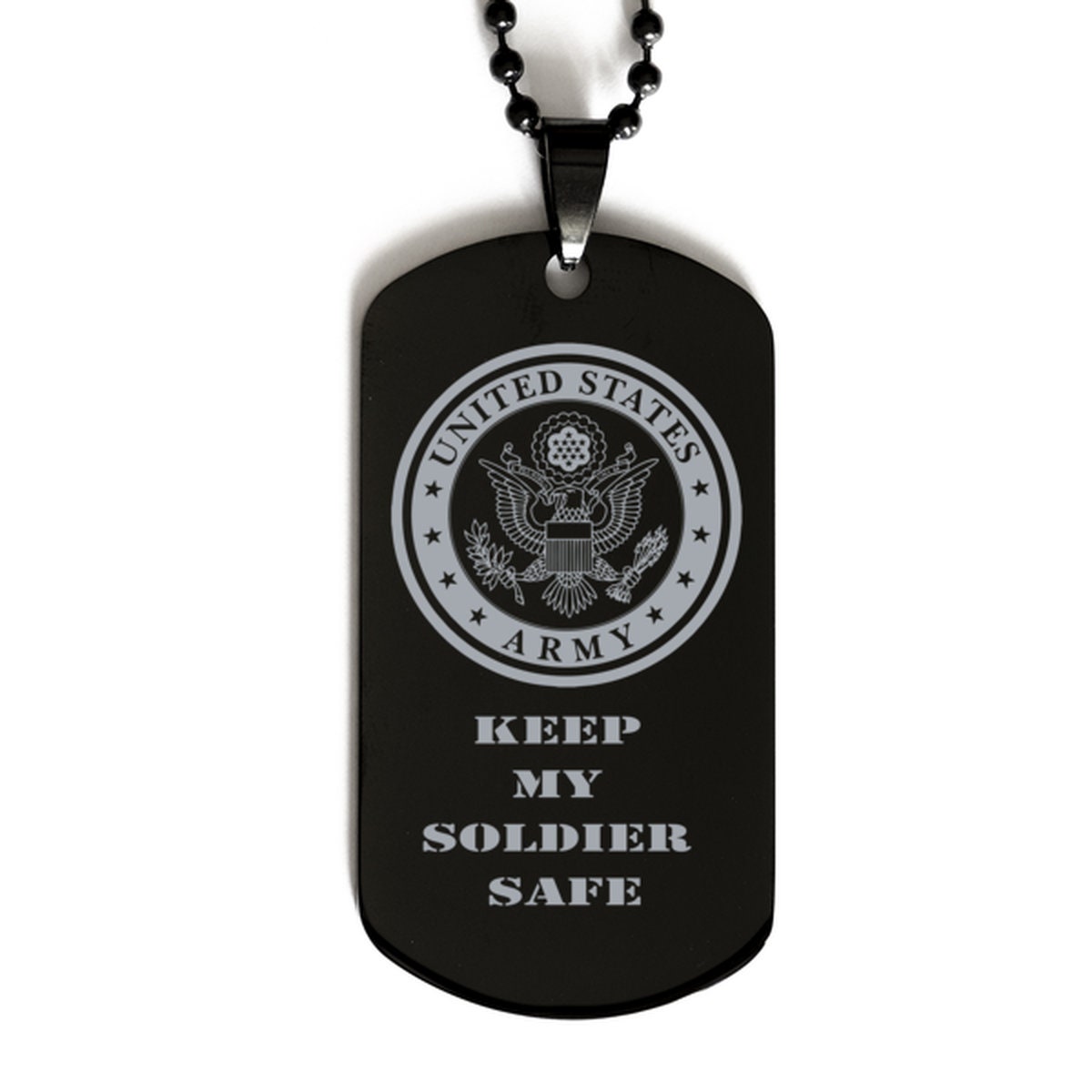 U s Army Dog TagKeep My Soldier Savedog Tag Necklaceu s Etsy
