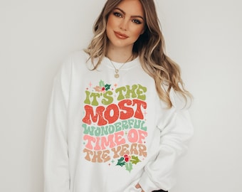 Its the most wonderful time of the year sweatshirt, womens sweatshirt, christmas sweater