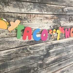 Taco twosday banner, taco twosday party, Mexican party, second birthday banner