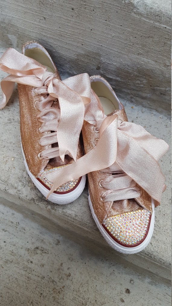 glitter converse wedding shoes