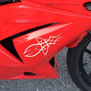 pinstripe decals, motorcycle helmet decal, car bumper decal, window stickers, ornament stickers, tuning decals, scooter stickers