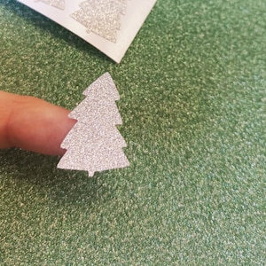 Set di 30 adesivi glitterati per albero di Natale, adesivi scintillanti per le festività natalizie per confezioni regalo, prenotazione di rottami e altro ancora.