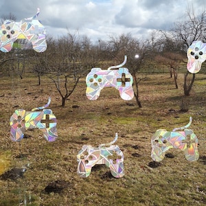 6 game console suncatchers, gamer gift window decal, rainbow maker, suncatcher for window, rainbow suncatcher sticker