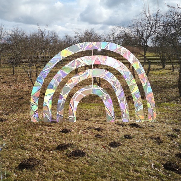 rainbow suncatcher, rainbow window decal, rainbow maker, suncatcher for window, rainbow suncatcher sticker, crystal window cling