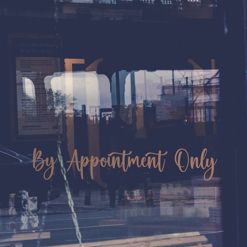 No Walk in Appointment Only Sign Etsy