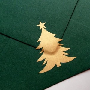 20 adesivi per alberi di Natale d'oro, adesivi per le vacanze, sigilli per buste di Natale, imballaggi regalo, adesivi per natale, etichette adesive, etichette noel