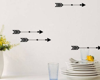 5 pegatinas de flecha, calcomanías de estilo escandinavo moderno, calcomanía de vivero de flechas, flechas fondo de pantalla, pegatinas de oro extraíbles, calcomanías de guardería