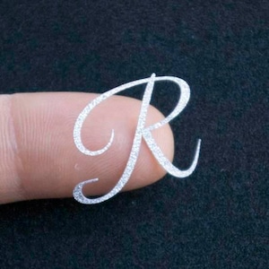 30 letras personalizadas pegatinas, brillantes letras personalizadas, signo personalizado, calcomanías de letras, letras de oro o plata, monograma personalizado, inicios de boda