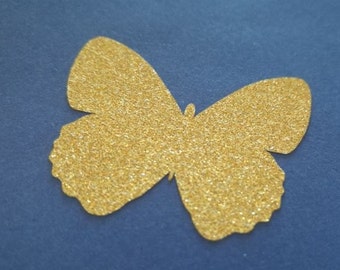 20 Glitzer Schmetterling Aufkleber, Hochzeit Einladung Dekor, Schmetterling Geburtstag, Schmetterling Umschlag Siegel, Wand-Aufkleber, Silber oder gold Dekor