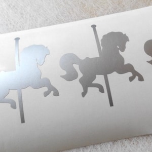 carousel horse stickers, baby shower invitation seals,  favors, gift wrapping, nursery wall stickers, nursery decor, baby shower decor