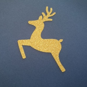 20 adesivi natalizi, etichette di renne glitter, adesivi per buste vacanza oro / argento, sigilli busta di Natale, confezione regalo, adesivi