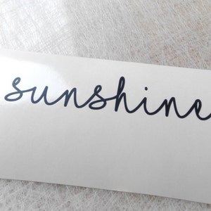 sunshine macbook Decal, living room decal Sticker, laptop sticker, inspirational quote, car decal, ipad decals, laptop quotes
