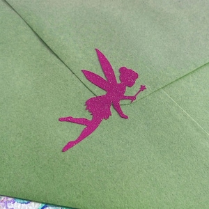18 adesivos de fadas com glitter, selos de envelope de fadas, adesivos de aniversário com tema mágico, decoração de festa de fadas, adesivos roxos, decoração de fadas com glitter dourado
