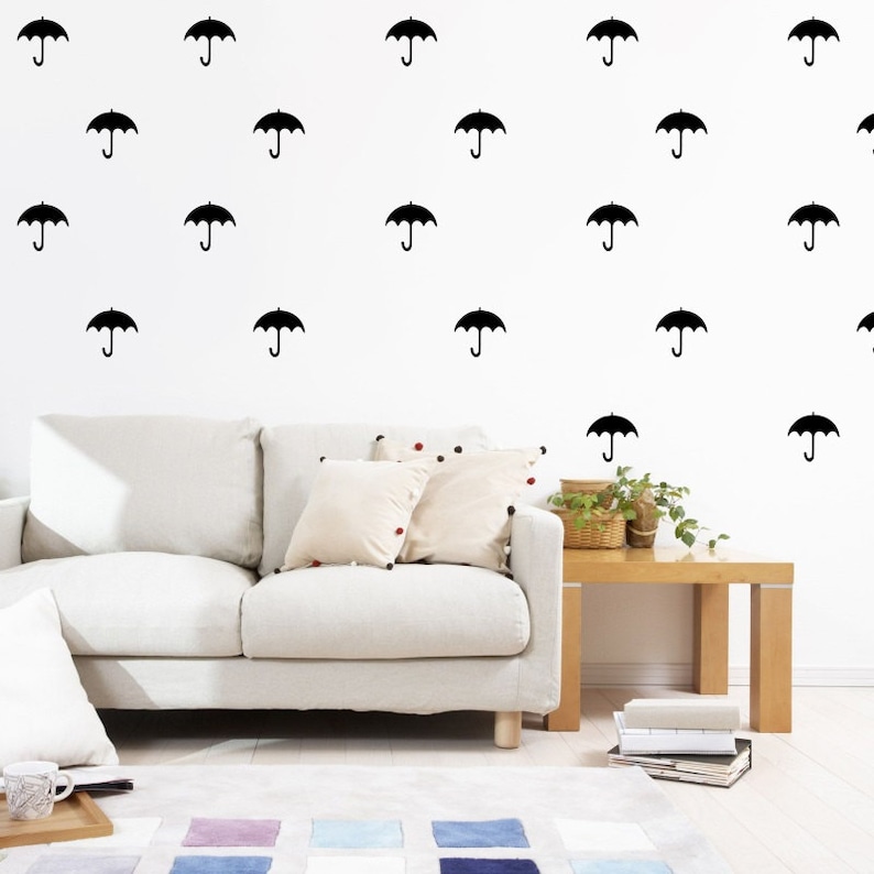 20 umbrella wall stickers nursery decals kids room stickers | etsy