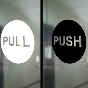 Push Pull Sign -  New Zealand