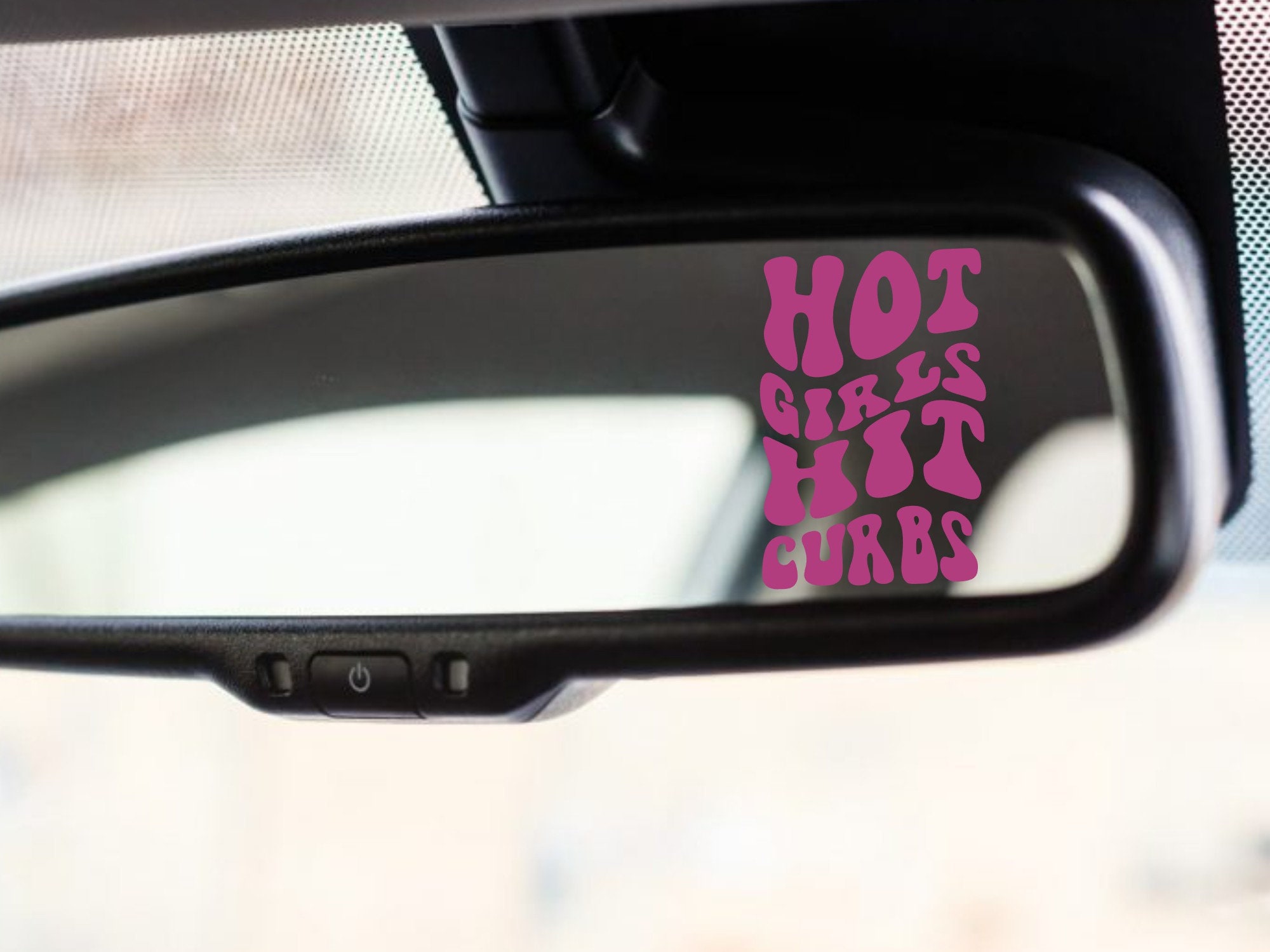 Hot Girls Hit Curbs Decal, Hot Girl Sticker, Vinyl Decal for Car, Girly ...