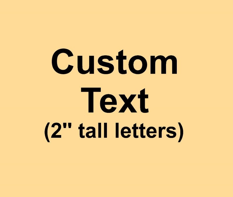 2'' tall custom letters stickers, up to 20 letters, custom letters, custom sign, custom letters decals, gold letters, gold sign, custom text