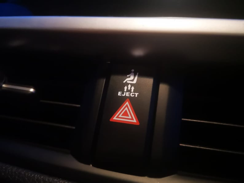 EJECT Blank Button Sticker, Blank Button Decal, Removable Sticker for ...