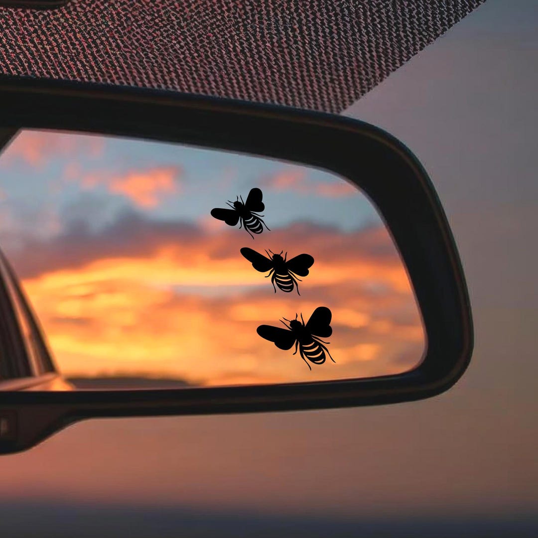 Bee Decals, Small Insect Sticker, Rear View Mirror Decal for Car ...