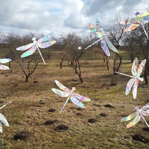 8 dragonfly suncatchers, dragonfly window decal, rainbow maker, suncatcher for window, rainbow suncatcher sticker cling