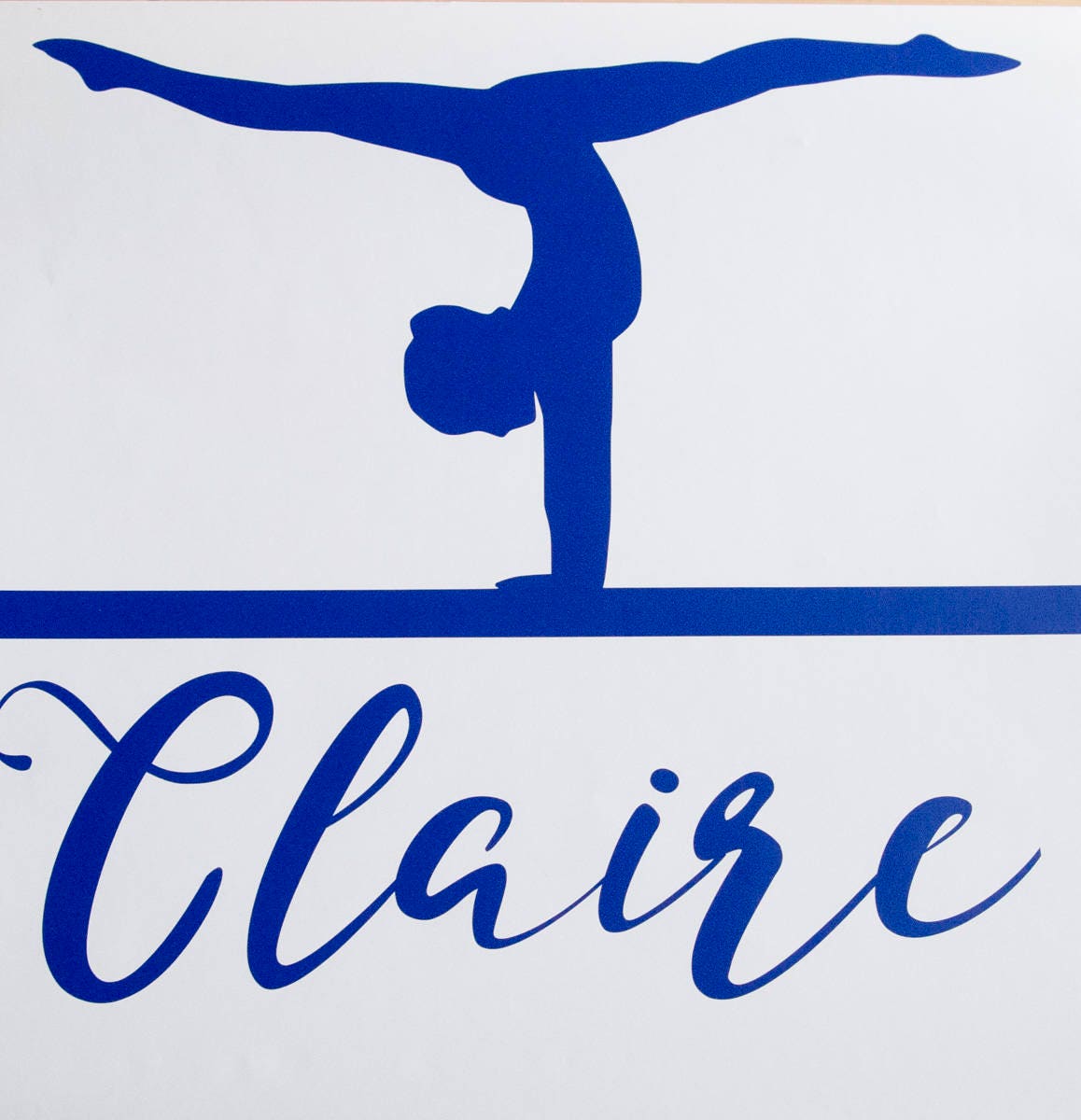 Custom Name Gymnast Decal Personalized Gymnastics Sticker Etsy