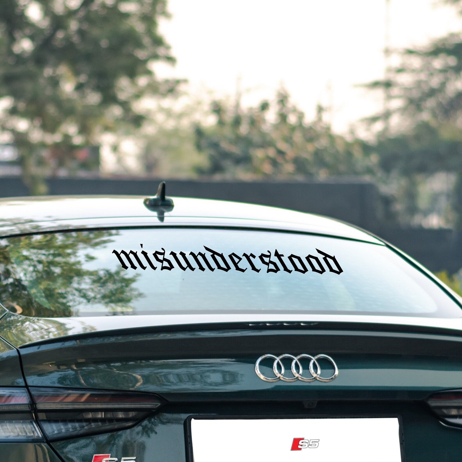 Misunderstood Car Windshield Decal, Kanji Bumper Sticker, Cool Jdm ...