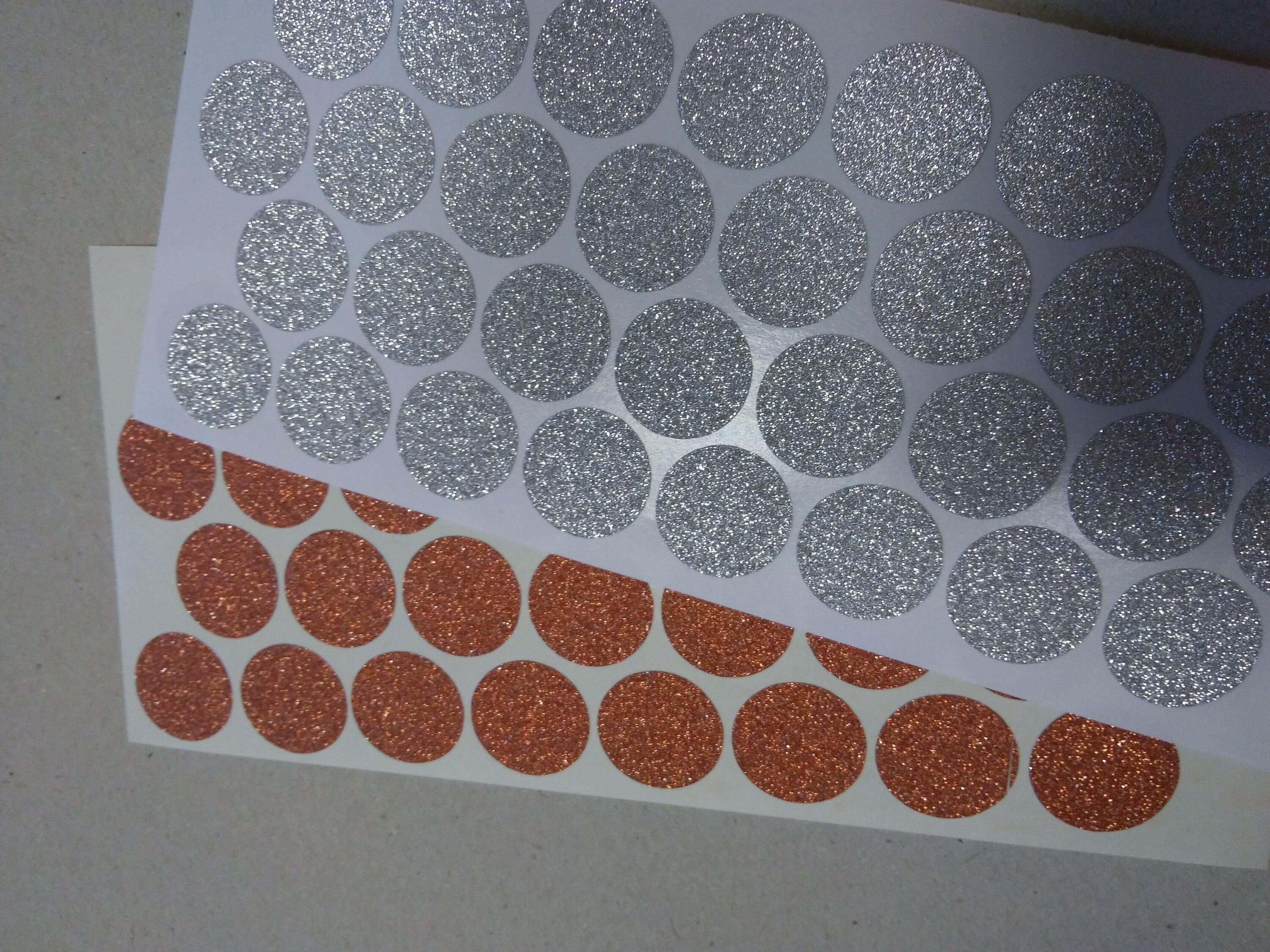 Round Glitter Envelope Seals Any Color Gold Glitter Stickers Round