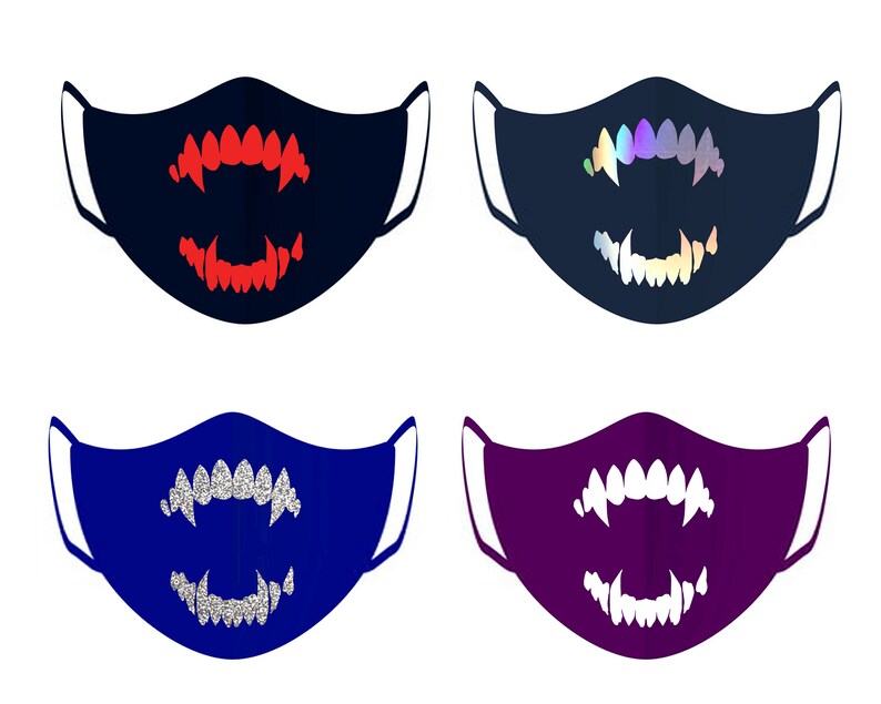 Halloween Iron on for a Face Mask Custom Diy Face Mask Etsy