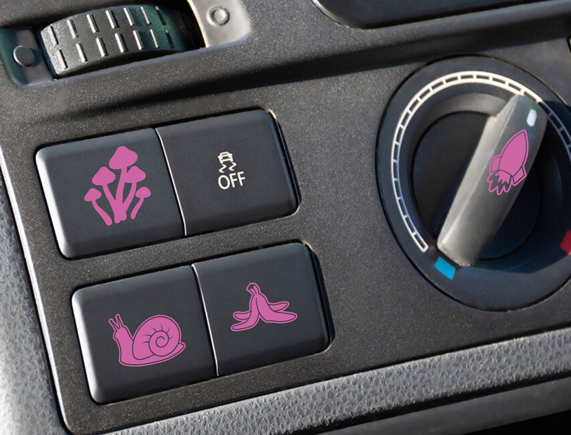 Boot Open Button Sticker Set of 4 Blank Button Stickers, Blank Button Decals, Removable Sticker ...