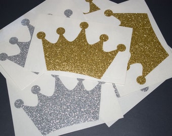 iron on glitter crown, diy heat transfer princess tshirt designs, princess htv decal