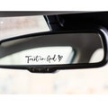 Trust in God mirror decal, car mirror sticker, Christian removable vinyl decal for car, laptop, water bottle, bumper stickers, faith decal product logo